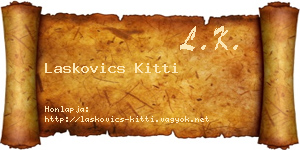 Laskovics Kitti névjegykártya